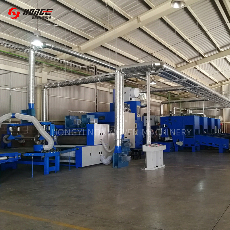 خط إنتاج لباد النفايات Airlaid من HYL